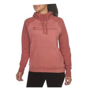 NWT Champion Women's Powerblend Fleece Pullover Hoodie Sandlewood Sz M $80 4D022